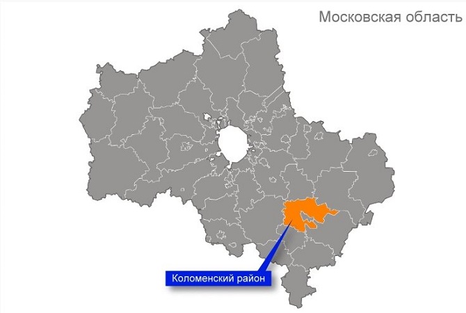 Карта Коломенского района, такси из Москвы в Коломенский район